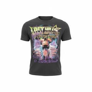 Lost Hills Awful Lot of Cough 
Cough Syrup Skull Tee  Sz M